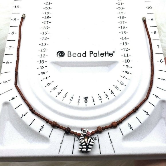 Tribal African Safari Zebra Pendant Necklace 19" - Picture 9 of 11